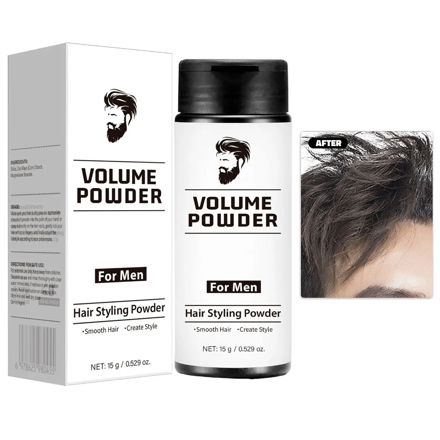 Texture Powder for Men - Instantly Adds Texture & Volume with Strong Hold, Gentle Cleansing