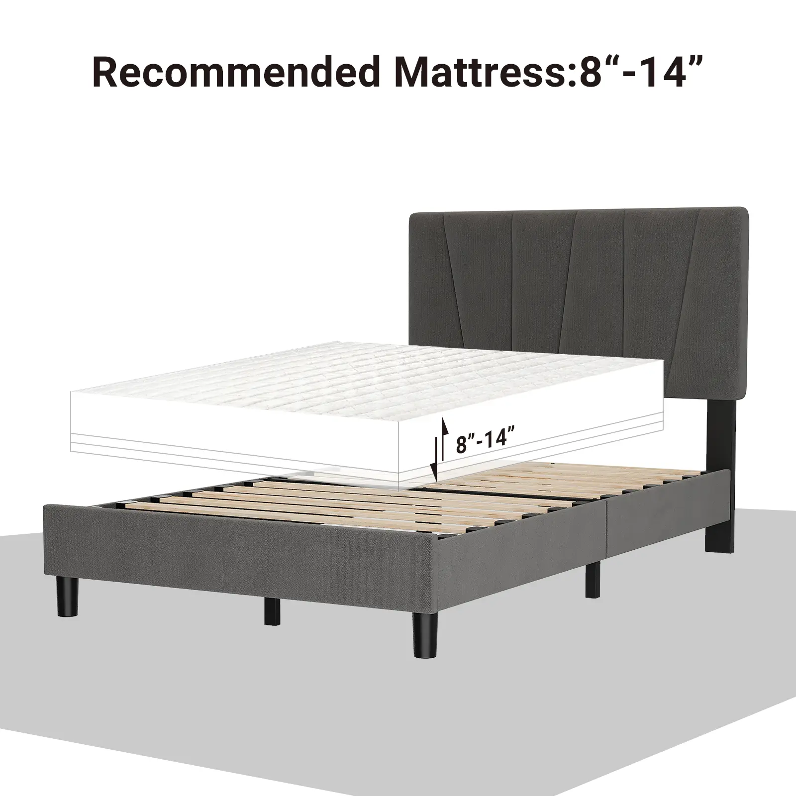 1 Plywood + Sponge + Linen Twill Soft Bed