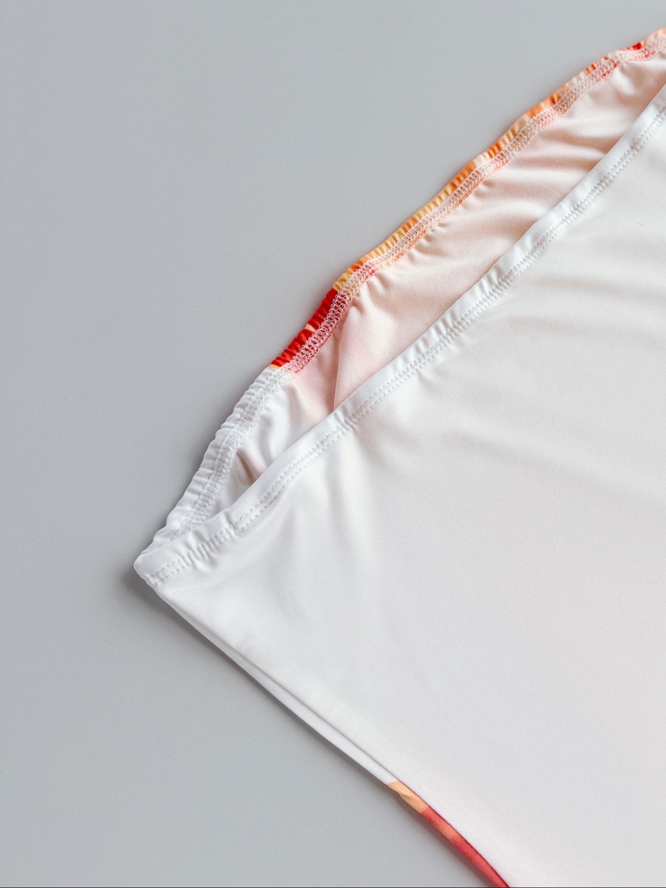 Women's Floral Print Fitted Tube Dress, Casual Strapless Long Dress for Summer, Fashion Women's Dress for Beach Holiday, Womenswear