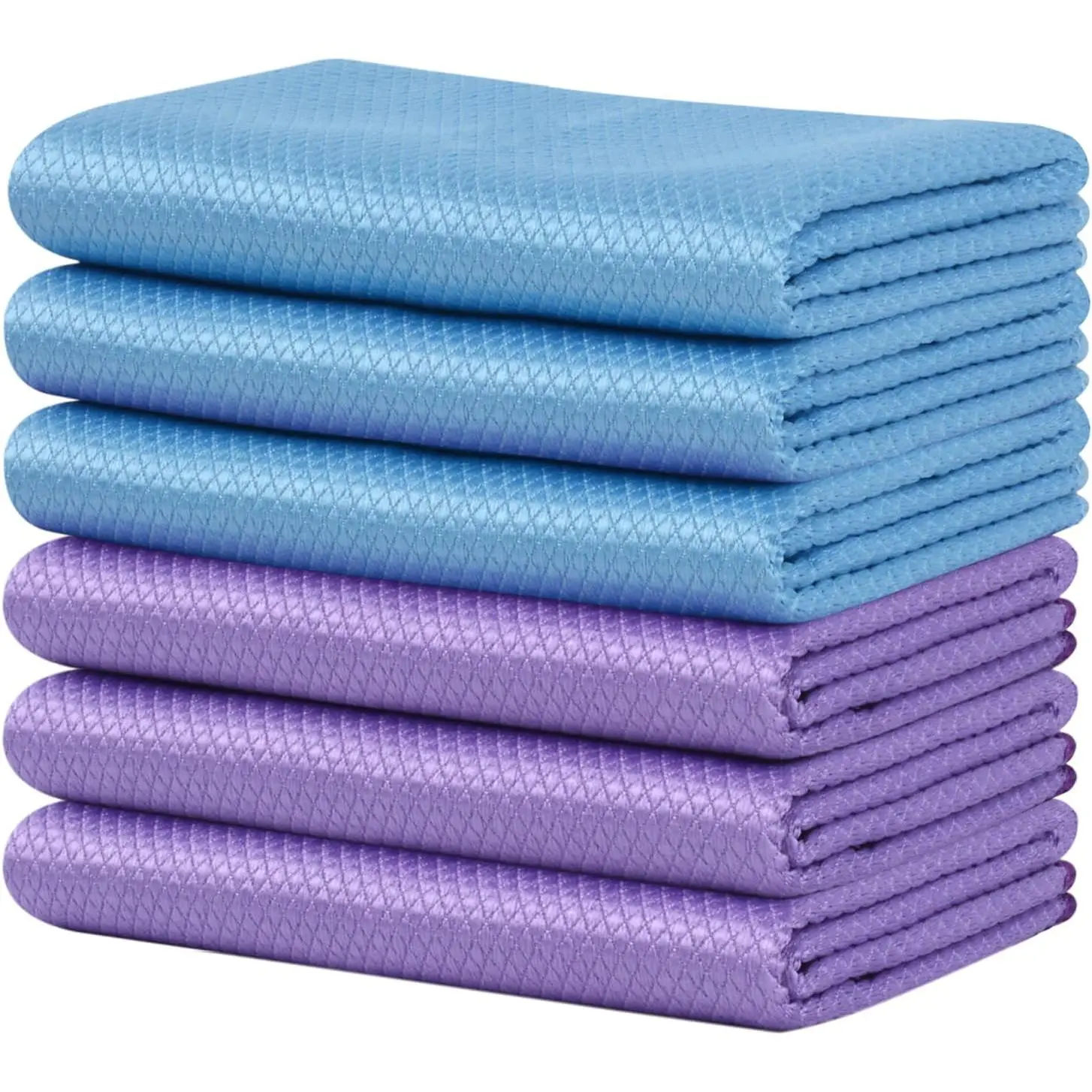 Microfiber Glass Cleaning Cloth, 6PK, Lint Free Cleaning Cloths for Window,  Windows, Mirrors, and Stainless Steel, Glass and Window Cleaner 16x16 Inch