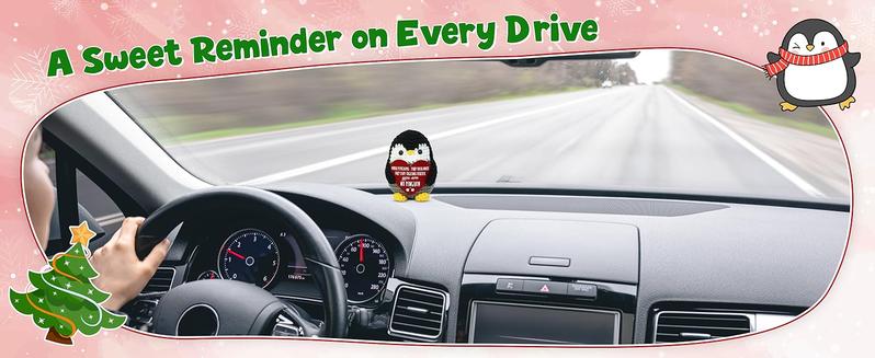 Anniversary Romantic Gifts for Women Men - Positive Penguin Crochet - Birthday Stocking Stuffers Gifts for Couple Boyfriend Girlfriend Husband Wife, I Love You Gift for Him HerFamily of 3 Baby Announcement Positive Crochet with Card