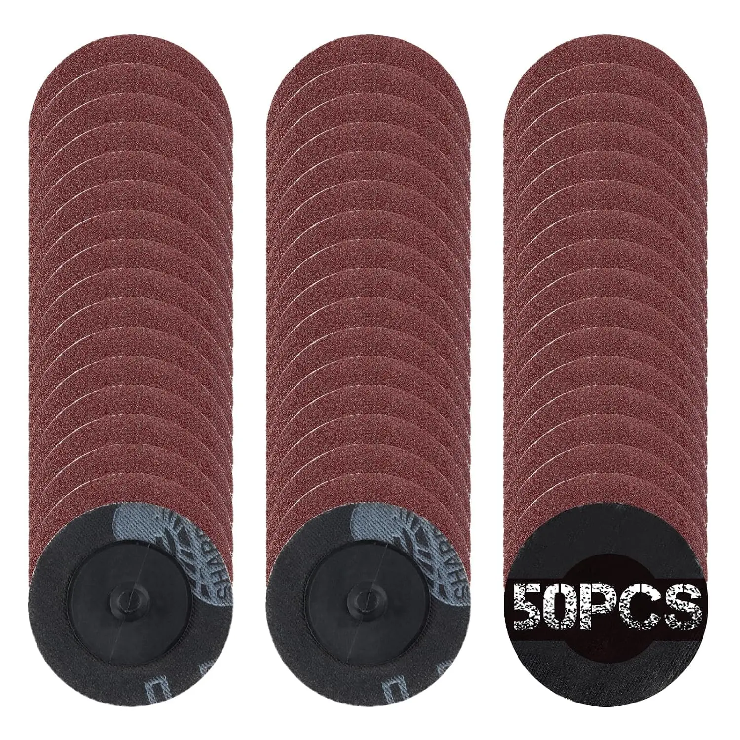 50 count 2" 120 Grit Quick Change Discs  Oxide Coated   Accessories  Oxide Sandpaper Disc Sanding Discs Quick-Change Sanding Discs