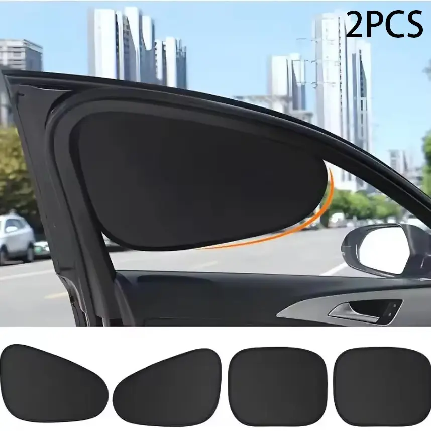 Electrostatic Car Side Window Sun Shade, Curved Design No Block Rearview Mirror, UV Protection Car Window Sunshade Cover, Sun Shades For Car Windows