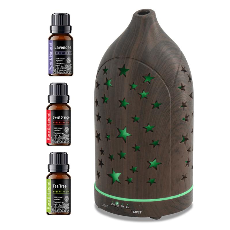 Star Hollow Diffuser  7 Customizable Colors, Whisper Quiet, Safe & Stylish aromatherapist house humidificador  de  aroma lifelines  diffuser
