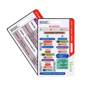 Advanced Cardiac Life Support (ACLS) Badge Buddy – 2-Card Set | Quick Reference Guide for Emergency & Critical Care | Horizontal & Vertical Compatible
