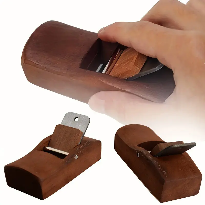 Small Hand Push Woodworking Plane, Solid Wood Hand Plane for Wood Edge Trimming & Polishing