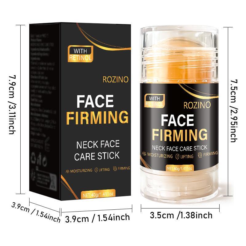 Retinol Firming Facial Moisturizer Care Stick, 40 g / 1.41 oz, Lifts & Reduces Wrinkles on the Face & Neck, Moisturizes & Nourishes, Reduces Fine Lines, Portable Design with Anti-Aging Ingredients