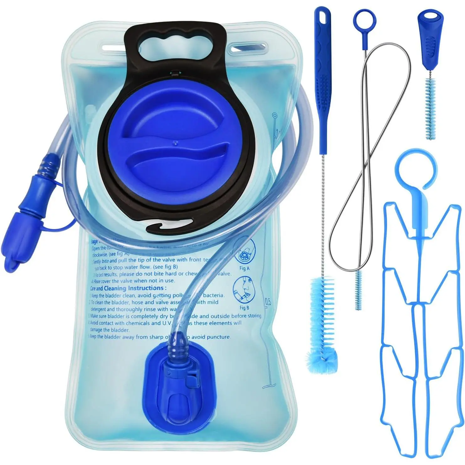 1.5L/2L/2.5L/3L Large Opening Hydration Bladder for Cycling Hiking Camping