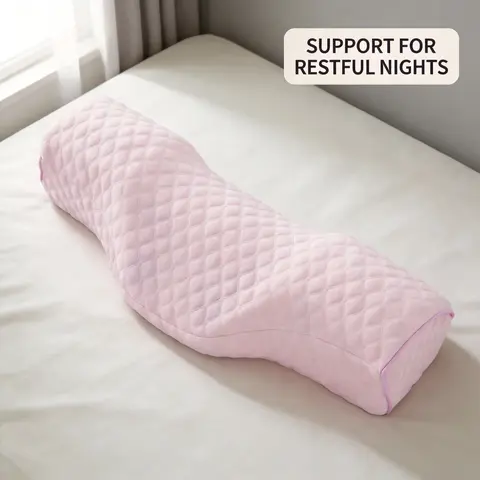 Ergonomic Cervical Pillow, 1 Count Orthopedic Neck Support Pillow, Ergonomic Neck Care, Breathable Pillow for Ultimate Relaxation & Comfort
