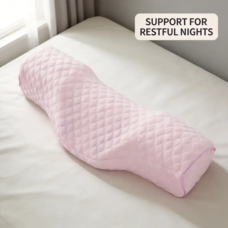 Ergonomic Cervical Pillow, 1 Count Orthopedic Neck Support Pillow, Ergonomic Neck Care, Breathable Pillow for Ultimate Relaxation & Comfort