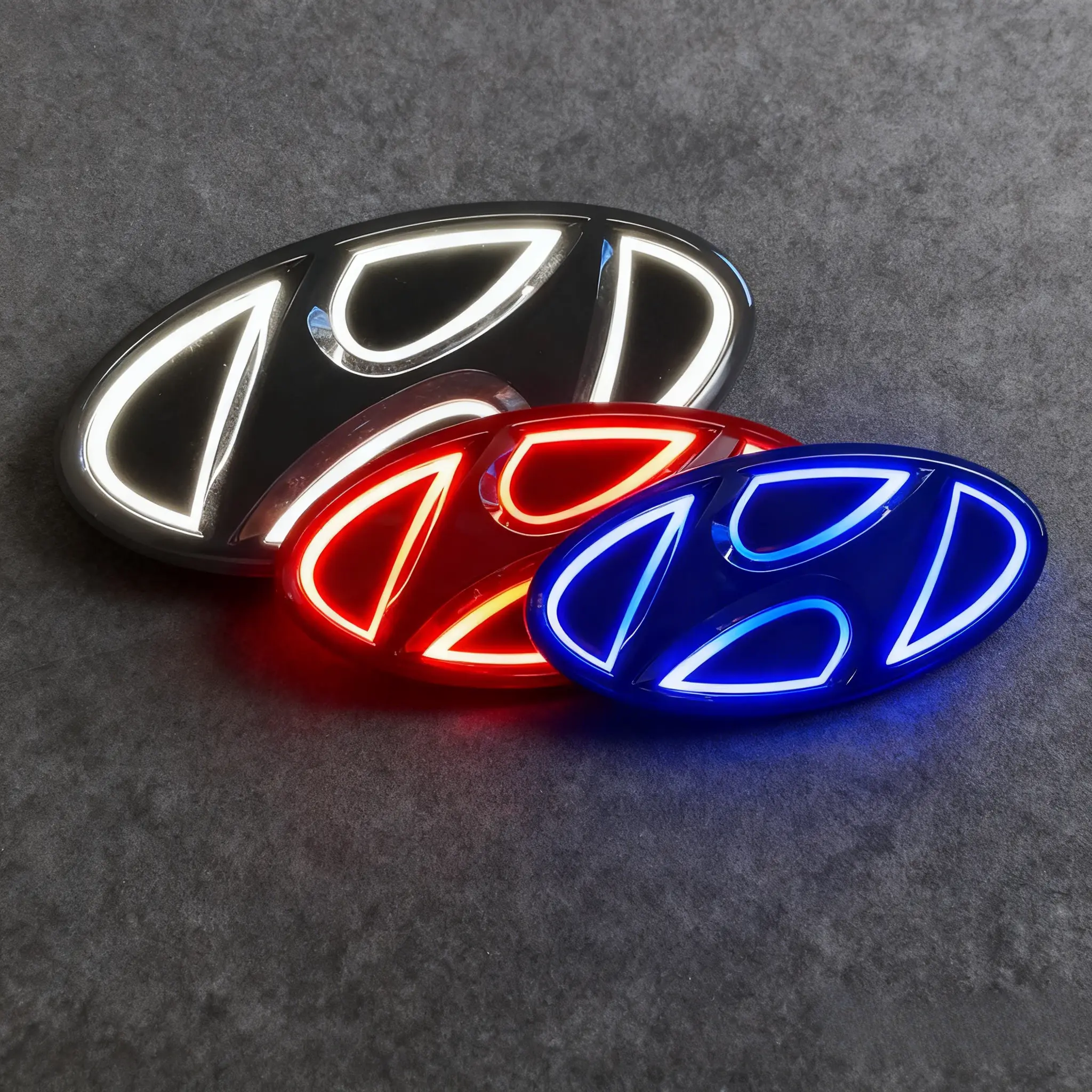 LED Tailgate Logo Decoration, Car Exterior Accessory for Hyundai Elantra/Sonata