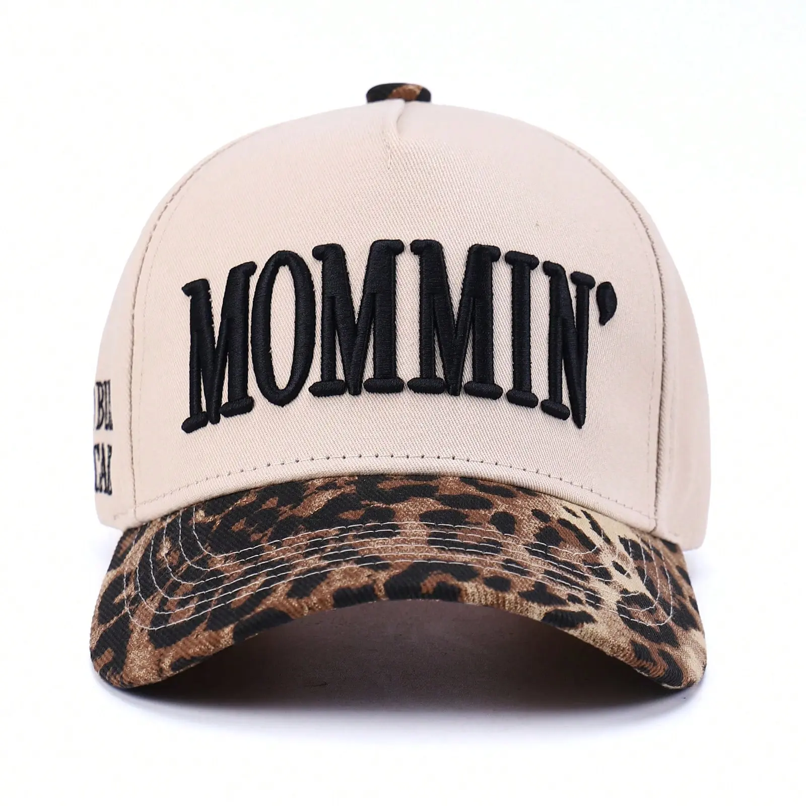 RODEWILL Mommin Trucker Hat for Women Embroidered Mom Baseball Cap Adjustable Canvas Vintage Hat for Casual Wear
