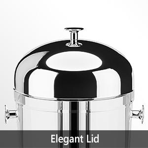 ROVSUN Beverage Dispenser, Drink Dispenser Water Juice Dispenser Stainless Steel with Ice Container for Party Catering Buffet Restaurant (2.2Gallon)