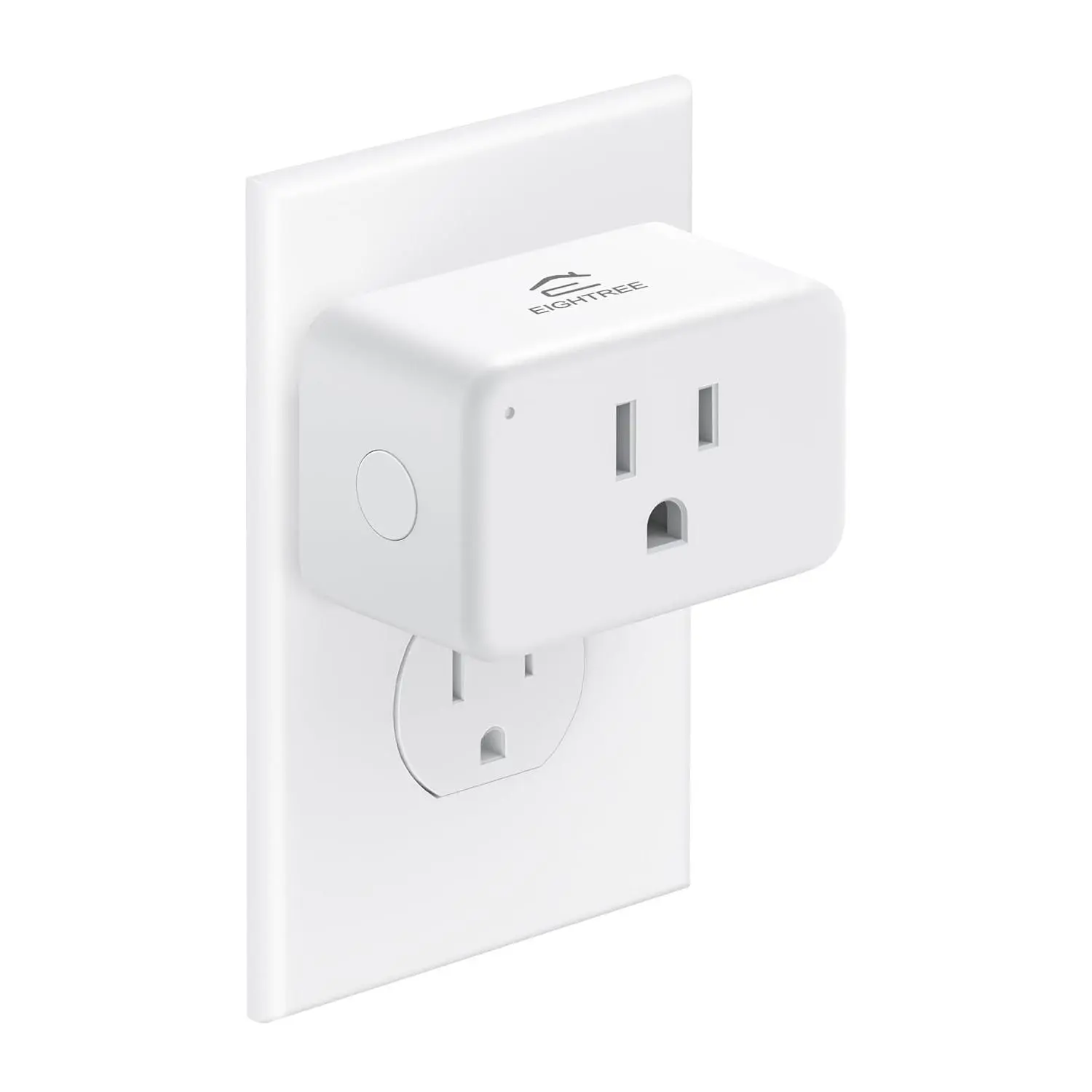 Plug 15A, WiFi Outlet that Compatible with Alexa &   & SmartThings, No Hub Required,  Outlet with Remote Control, Timer & Schedule, 2.4GHz WiFi Only, 1 Pack