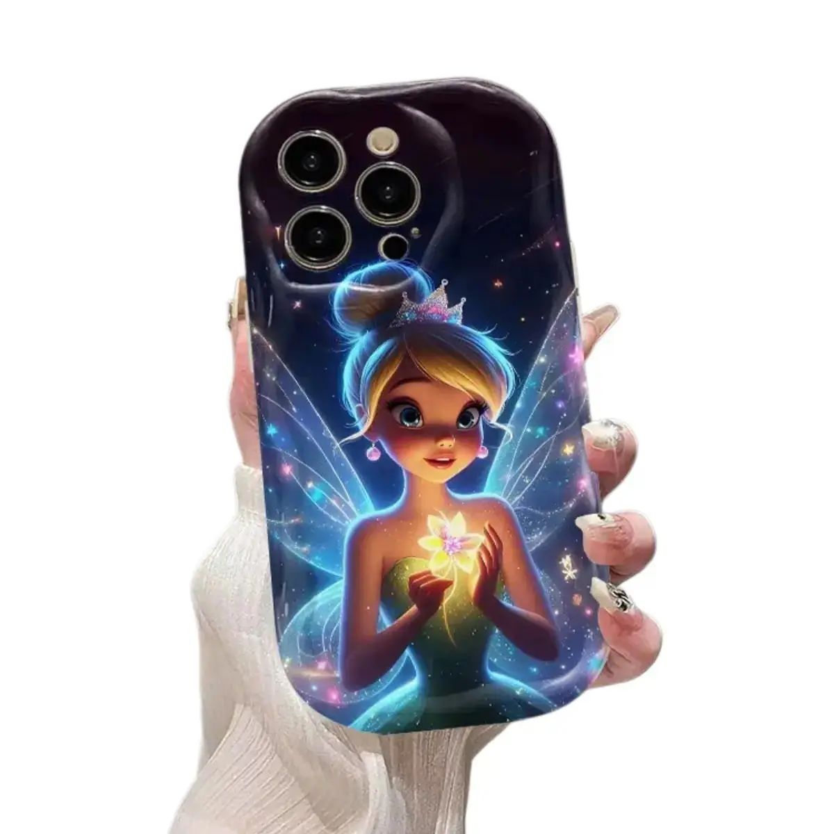 A Phone Case Featuring 'S Tinker Bell, Designed for Various for Apple Including iPhone 17 Air 16 15 14 13 12 11 Pro Max Plus . It'S a Great Gift Option for Holidays Like Halloween, Christmas, Thanksgiving, And Birthdays.