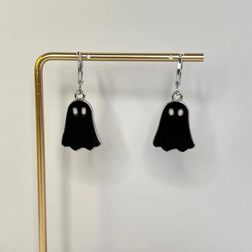 Spooky-cute Ghost Bag Charms, Alloy Metal Pendants with an Enamel Finish and Built-in Loop for DIY Jewelry, Keychains & Holiday Crafts, Drip Oil Look, Ghost Form