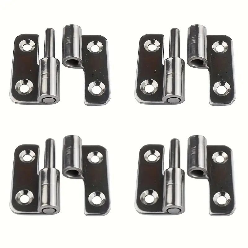 2026 New Four pairs（8pcs） Detachable Hinge Metal  Pull Sliding Joint Design Metal Hardware Accessories Door Installation Decoration Re Door Components Smooth Metal Surface Enthusiasts Door Hinge Repair Metal Hinges Suitable 5 Scenarios of K