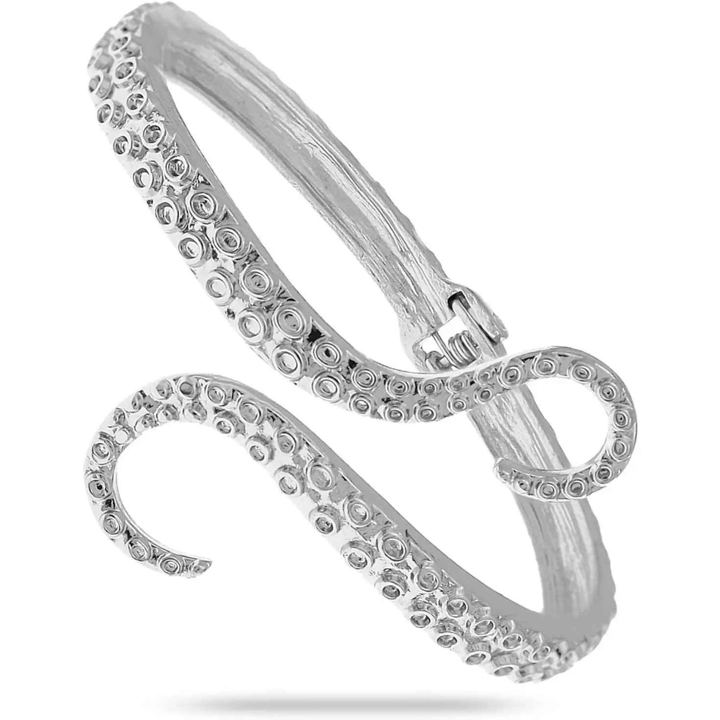 Octopus Tentacle  Sea  Hinged Open Bracelet Bangle Arm Cuff Scary  Goth
