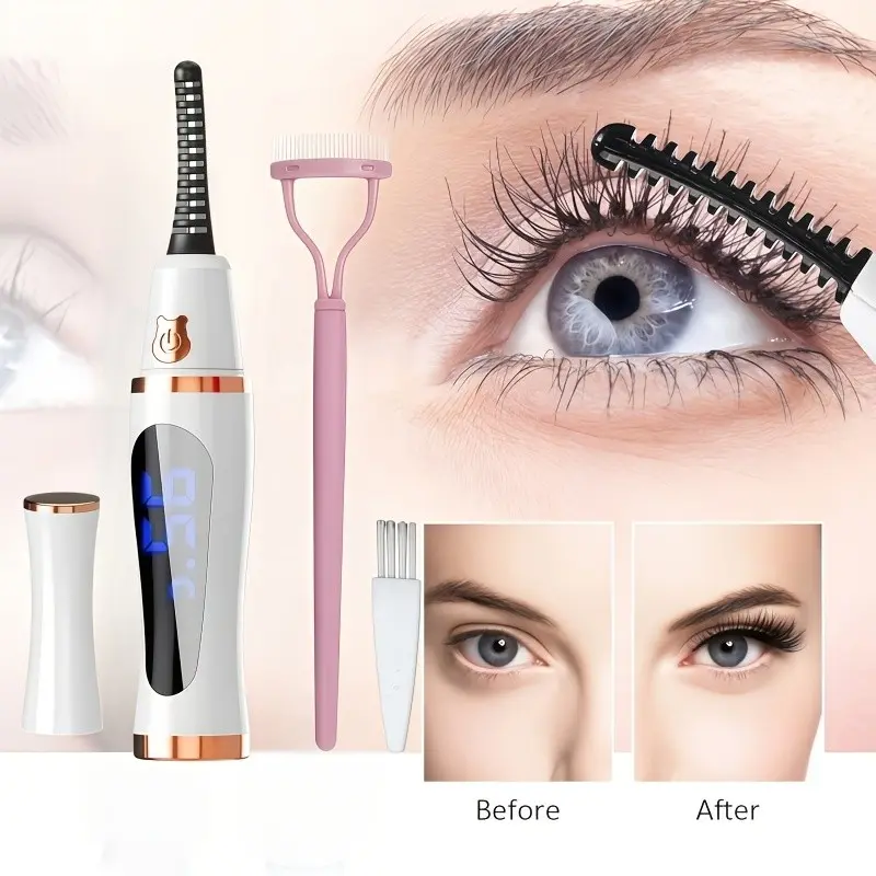 New Electric Lash Curler, Quick Heat, 3 Heating Modes, 4 Colors, 8s Fast Heat, 24h Natural Lift, USB Charging, 300mah Battery, Women's Makeup Tool