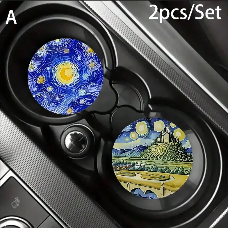 Ins Style Silicone Cup Coasters, Water Absorbent Heat Resistant Drink Mats, Decorative Tabletop Ornaments for Home Living Space