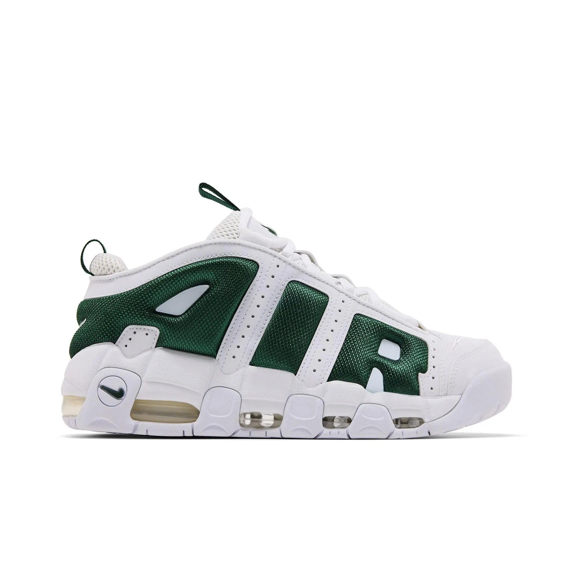 Nike Air More Uptempo Low 'White Fir' (Unisex) White/White/Fir basketball shoes FZ3055 102