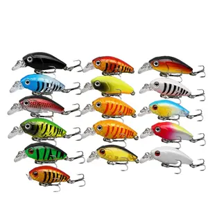 15pcs Simulation Hard Fishing Lures, 4.5cm 4g Bionic Minnow Lure, Freshwater Saltwater Universal Fishing Bait Tackle, Angler Essential Gear