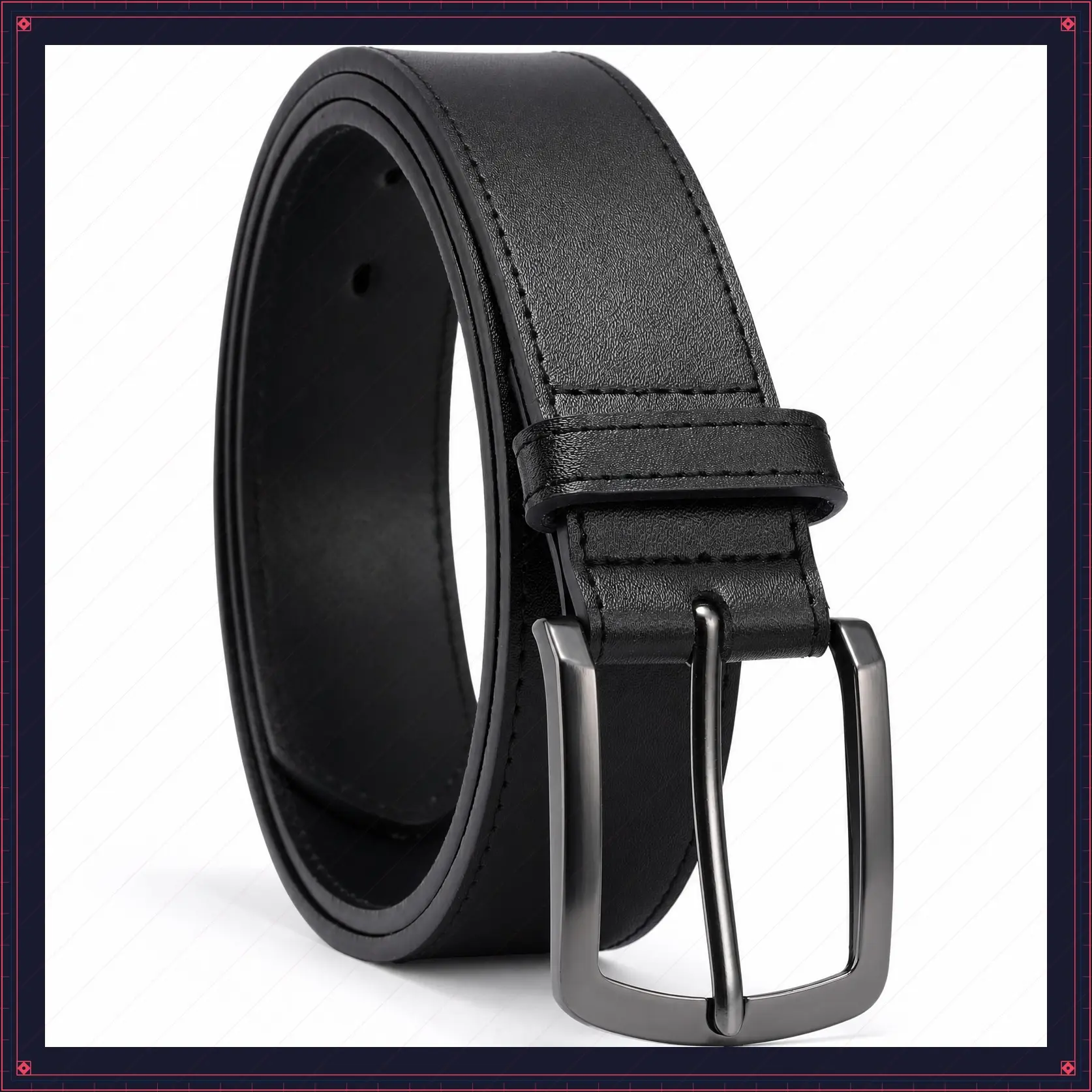 Mens Leather Belts for Jeans | Genuine Leather, Everyday Casual Dress, Classic Style, Handmade, Gift BoxGift