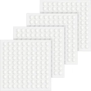 400 count Cabinet Door Bumper, 1/4" Self-Adhesive Clear Rubber Bumpers Non-Slip Cabinet Door Stoppers, Furniture Buffer Hemispherical  Pads for Door Furniture(6 x 2mm)