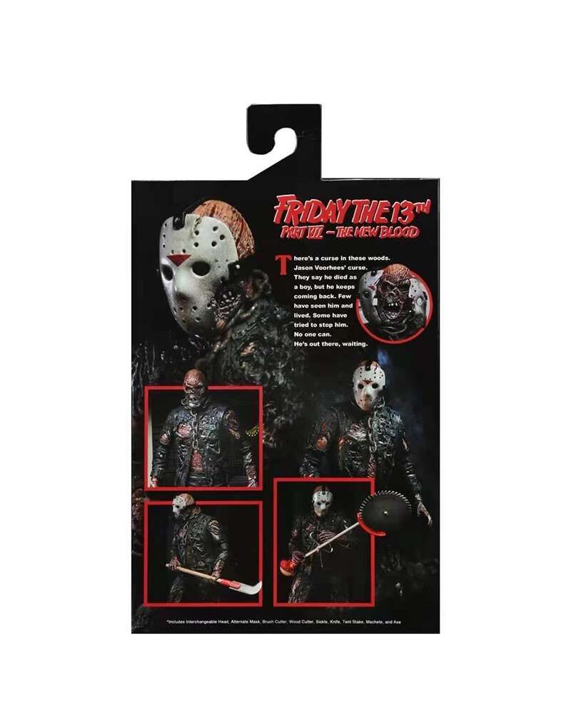 The 13th Figure Toys NECA Friday Freddy Jason Voorhees Blood Action Figure Jason Collectible Model Christmas Halloween Gifts