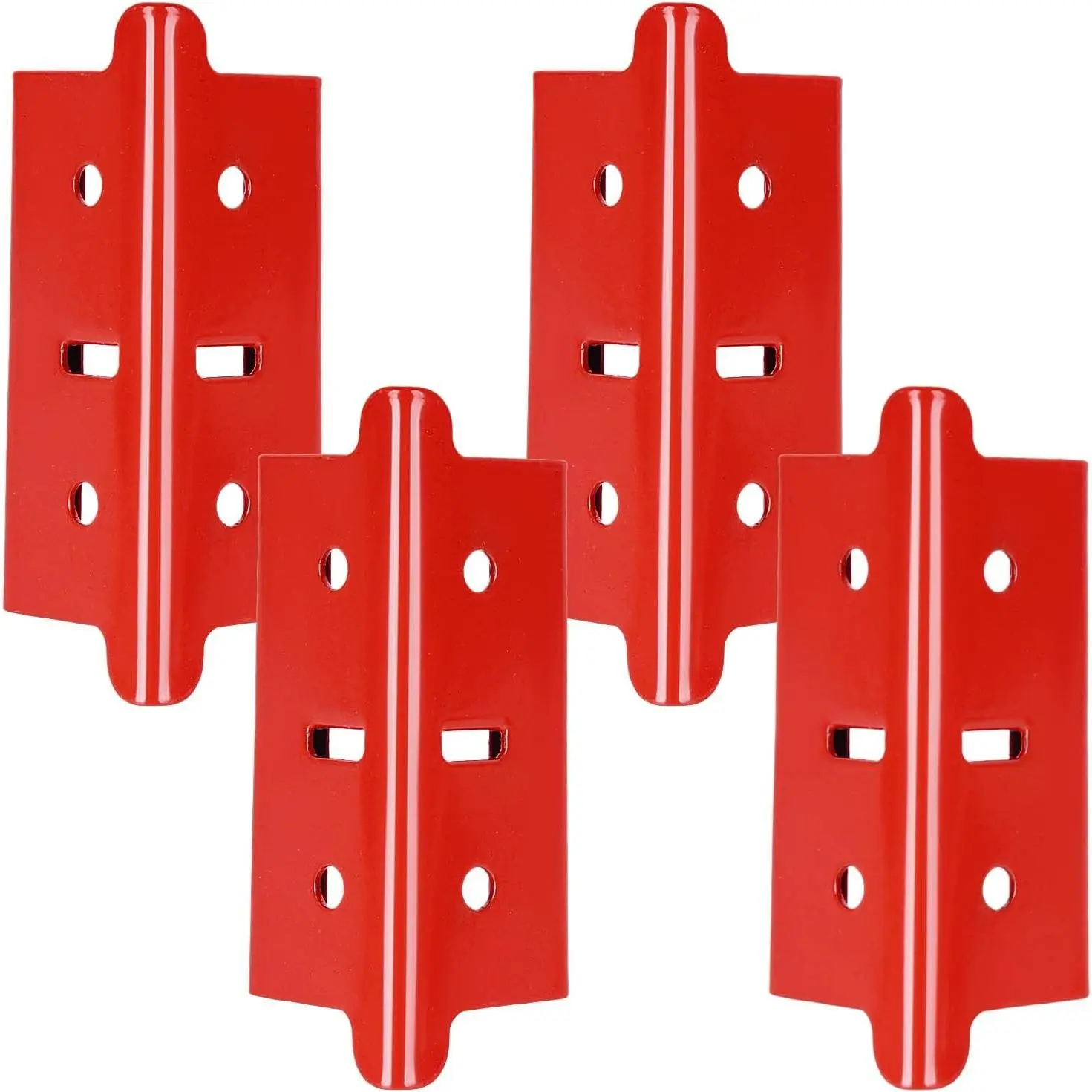 4 Pcs 1.25 in Post Coupling Compatible with Muscle Rack, Post Coupler for Muscle Rack Width is Less Than or Equal to 1.25 Inches, 3.95 x 1.35 x 1.35 in (Red)