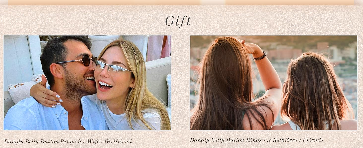 2025 Trendy Summmer Hypoallergenic 14G Dangle Belly Button Piercing Rings  Cute CZ Flower/Butterfly/Heart Designs Surgical Steel Navel Jewelry for Women