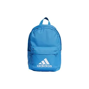 Adidas Logo-Print Adjustable Chest Strap Polyester Backpack for Men, Regular Style, Blue