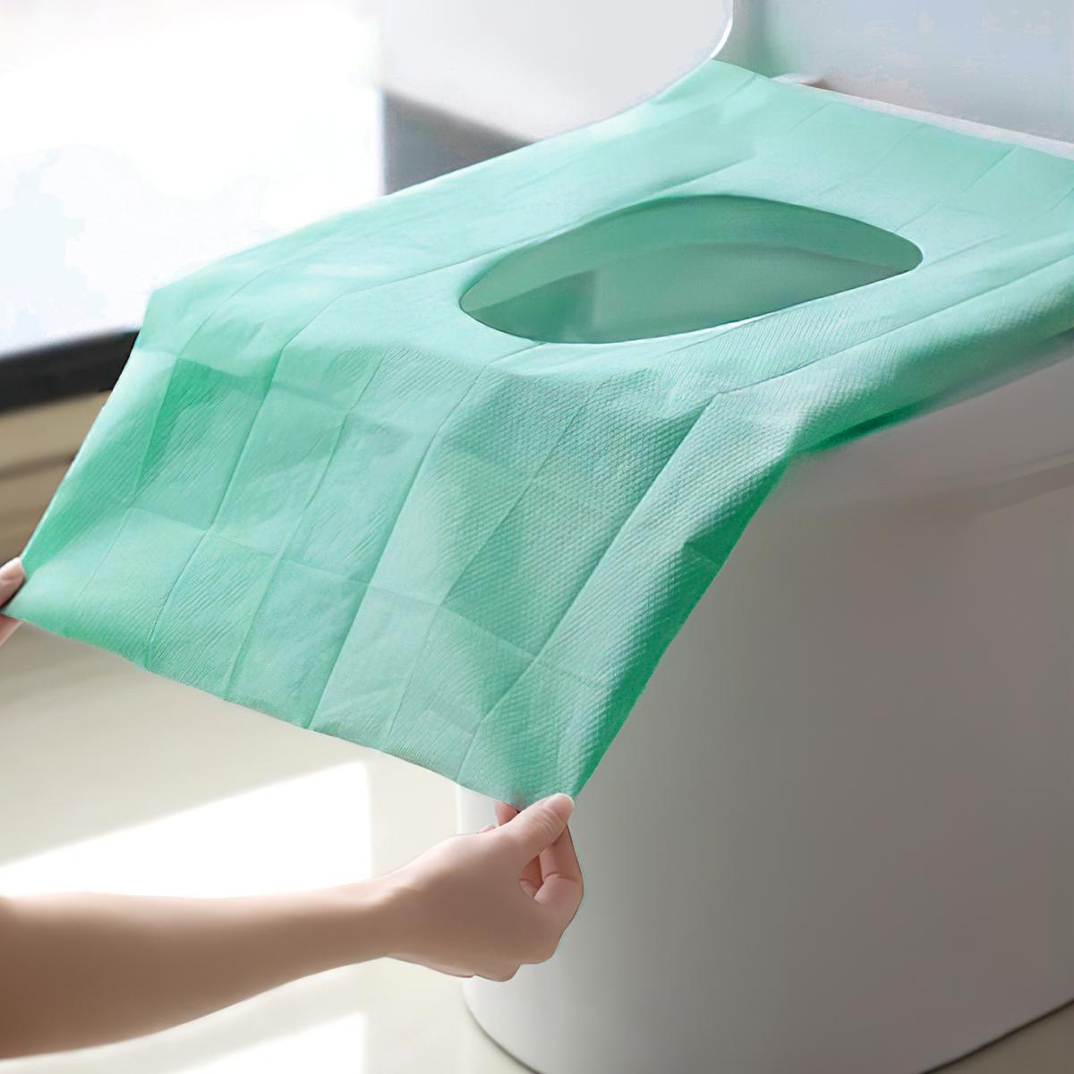 Disposable Toilet Seat Cover, 20/30/50pcs Disposable Toilet Seat Covers, Pastel Toilet Seat Protector for Home Bathroom, Hotel & Salon, Restroom Bathroom Accessory & Toilet Lid Cover