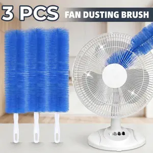 3 PCS  Fan cleaning brush, dust removal brush, cleaning brush, bendable microfiber head, reusable dust collector, washable, suitable for ceiling fan blades-YY
