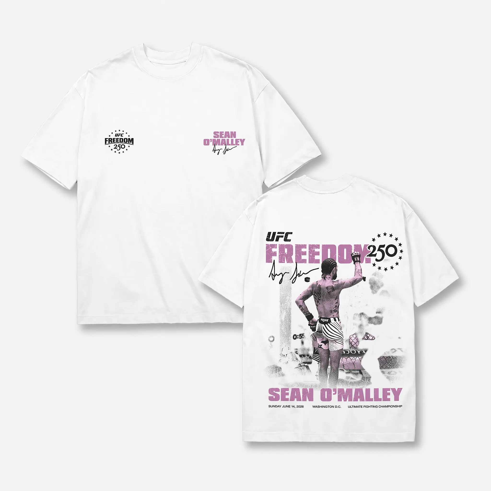 Men's Black Sean O'Malley UFC Freedom 250 Salute T-Shirt, UFC White House Tee, UFC Freedom 250 Shirt, UFC Champions Shirt, UFC Merch