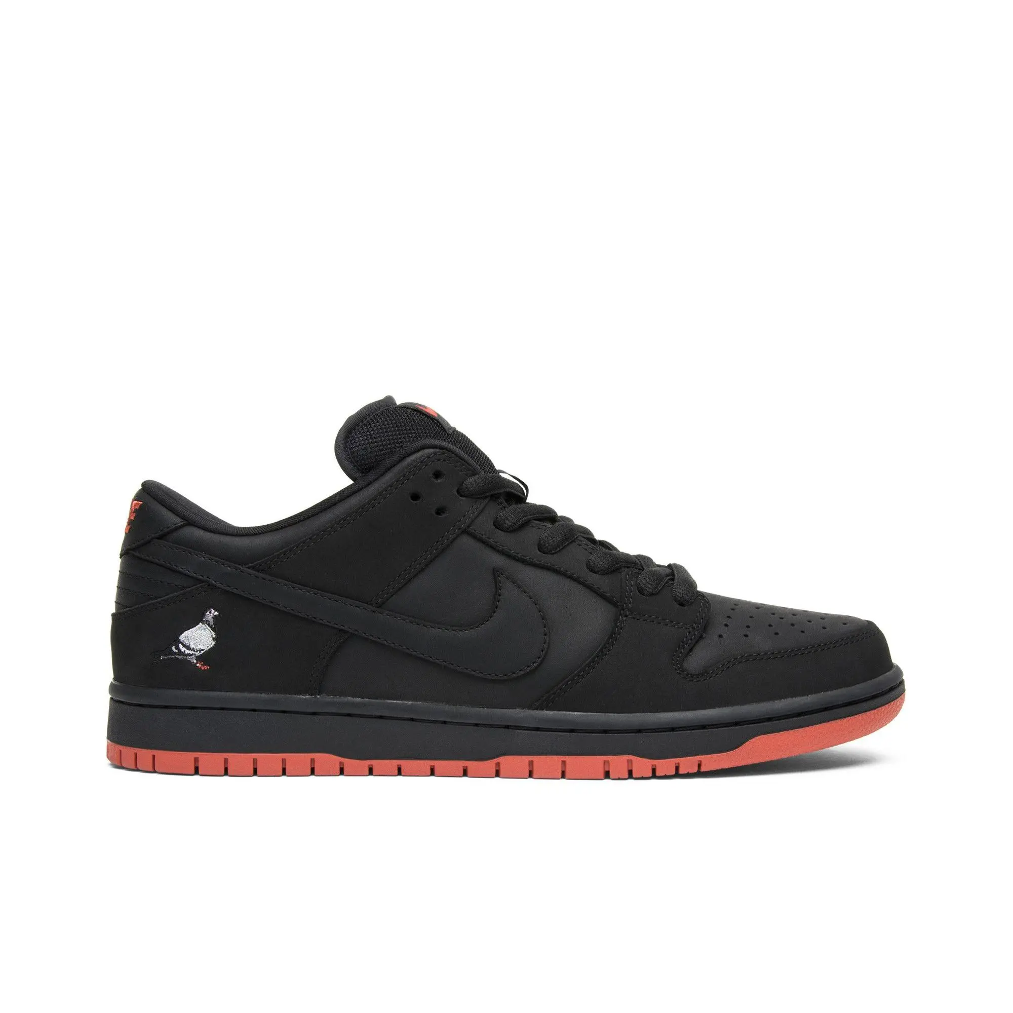 NIKE x Jeff Staple Dunk Low Pro SB 'Black Pigeon' (Unisex) Skateboarding Sports Shoes - Lace-Up Closure, Low Ankle, Suede Upper, Black-Sienna Training Footwear, Style 883232-008