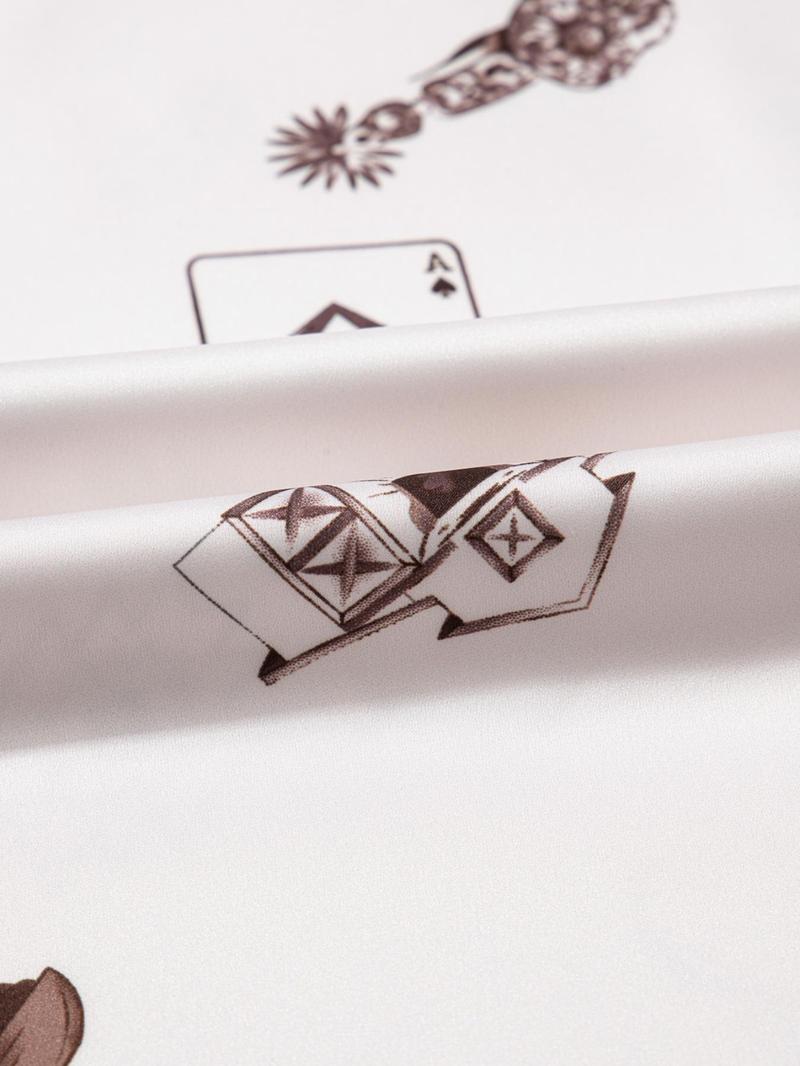 Women's Casual Western Style Satin Long Skirt, High-Waisted Fitted Print Design, All-Season Wearable, Perfect for Vacation & Daily