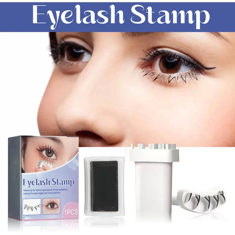 DIY Lower Eyelash Stamp, Silicone Lash Printing Makeup Tool