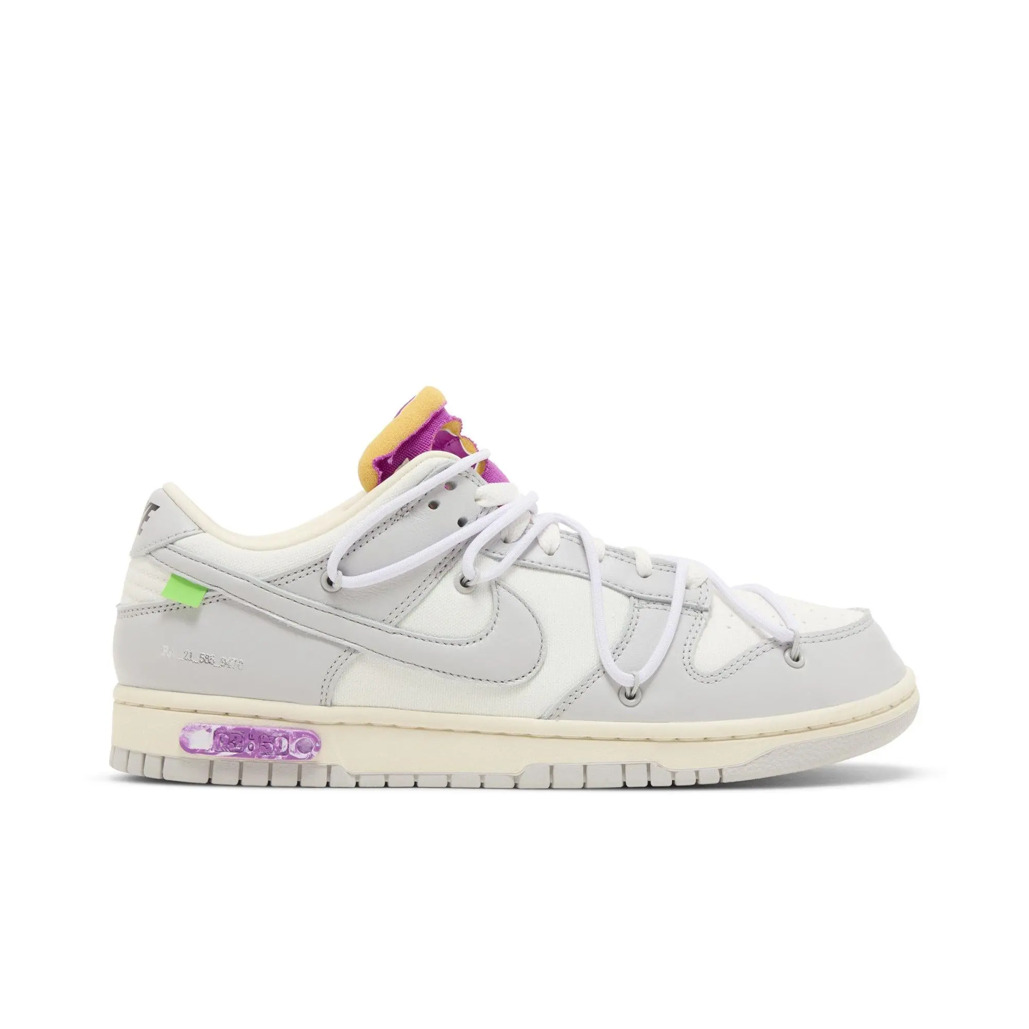 Off-White x Nike Dunk Low 'Lot 03 of 50' (Unisex) Sail/Neutral Grey/White sneakers DM1602 118