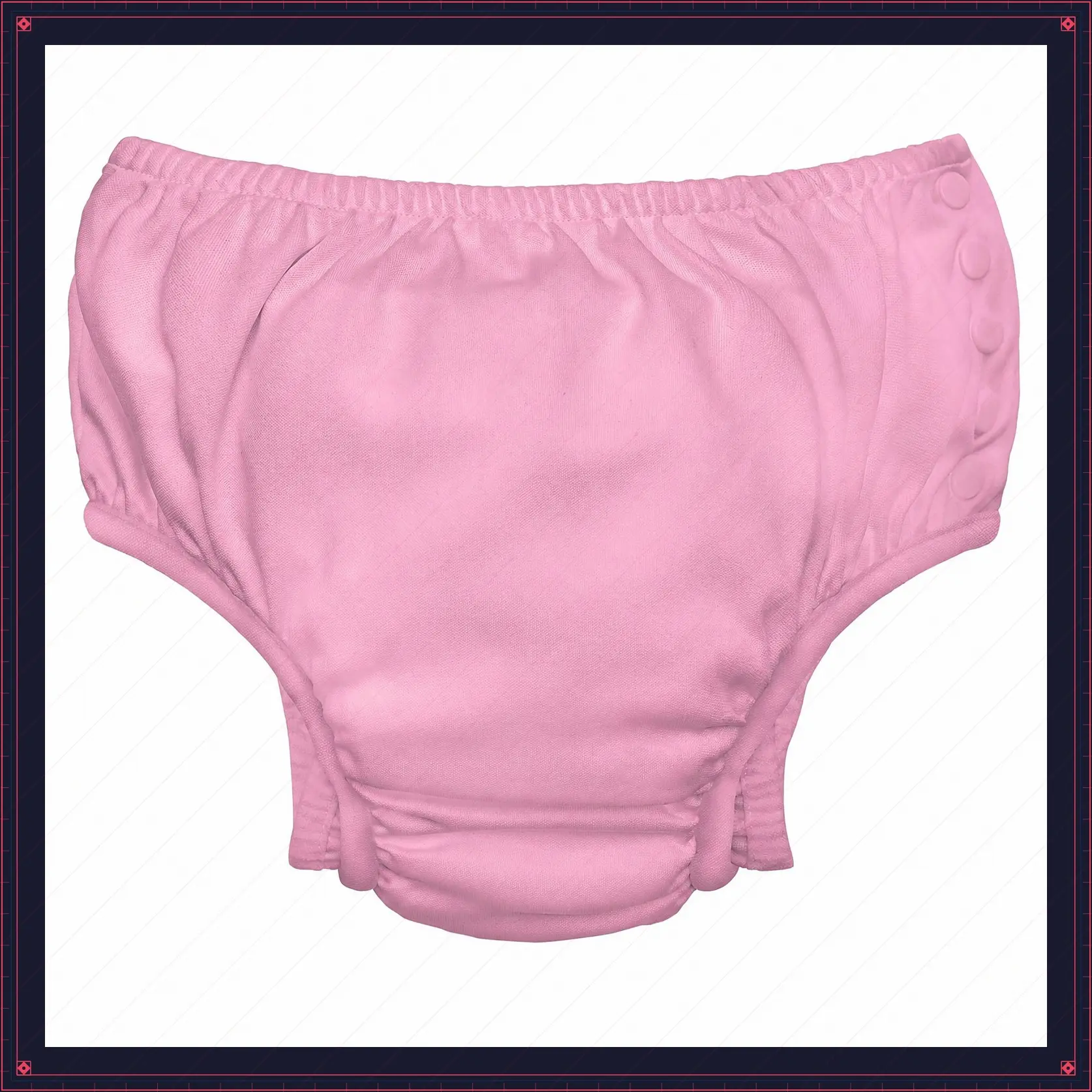 Girls Reusable Absorbent Baby Swim Diapers Light Pink 3TGift