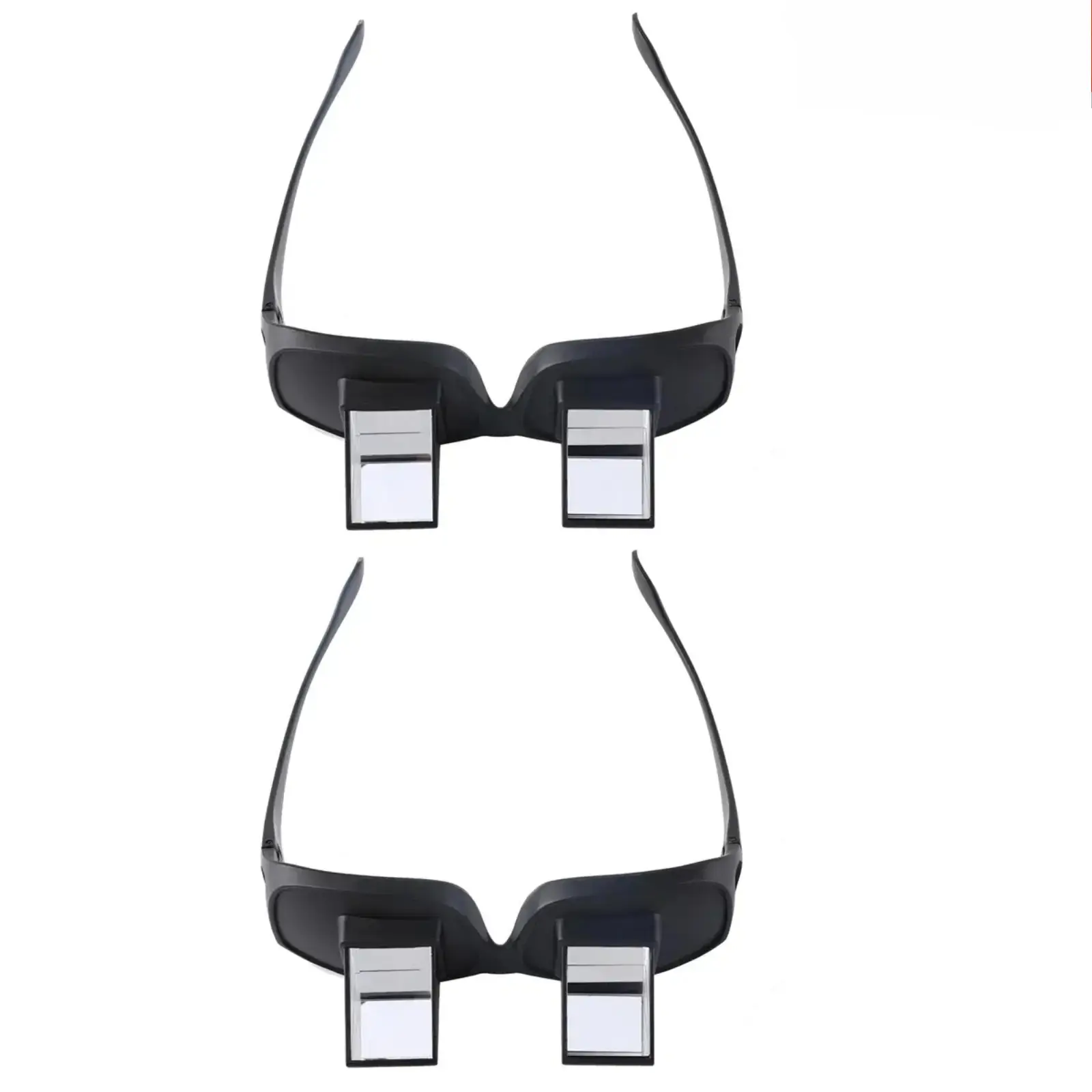 2 Pcs Lazy Prismatic Periscope Reading Glasses, Viral Horizontal Lying Down Eyewear, High Definition Visual Comfort Lens, Ergonomic Unique Reflective Optical Design, Ultra Clear Non-Distorted View Readers, Bed Rest Reading Watching Daily Relax Accessory o