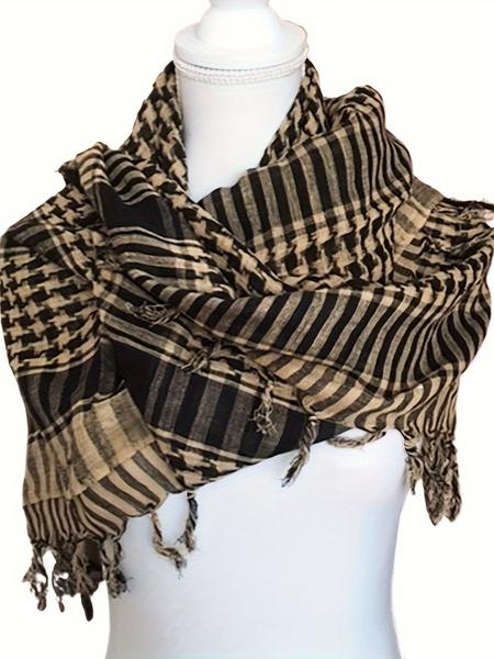 Unisex Tactical Desert Scarf, Arabic Design, Ideal for Motorcycle Use, Perfect for Shotgun Masks, 100x100cm Multi-Functional Gear
