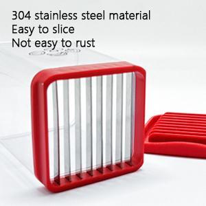 Cup Slicer Fruit Strawberry Cutter: Strawberry Slicer with Push Plate- Stainless Steel Cup Slicer, Quickly Making Fruits Vegetable Egg Banana Salad, Kitchen Portable Slicing Tool Cutting Gadget Cute Modern