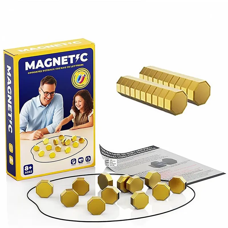 Magnetic Battle Game, Interactive Magnetic Chess Strategy Game, Fun Party Camping Toy, Gift for Kids and Adults, Outdoor Gathering Game