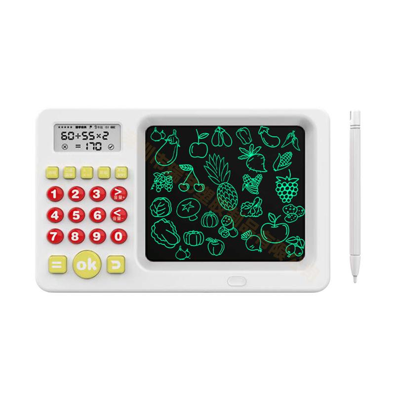 Calculator Handwriting Tablet for Children Intelligent Early Education Learning Machine Educational Multifunctional Drawing Board LCD Handwriting Tabl