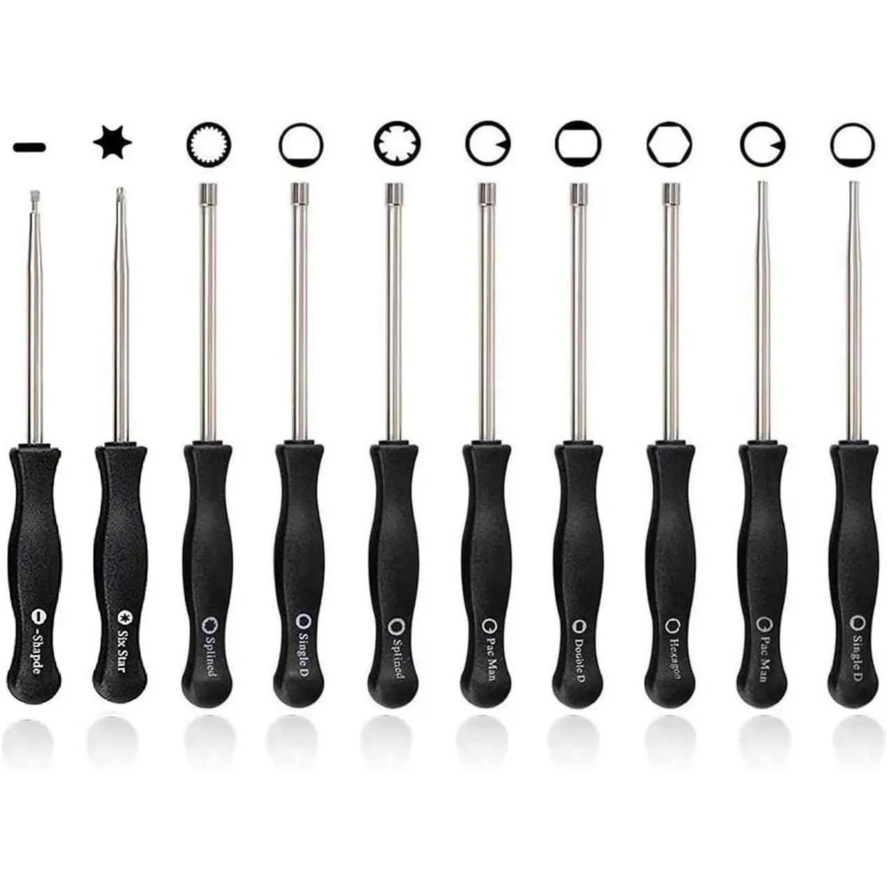 Pack of 10 Carburetor Adjustment Tool, Universal Carb Tool & Screwdriver Set for 2-Cycle Small Engine Maintenance - Fits Chainsaw, Weed Eater, Trimmer, Leaf Blower