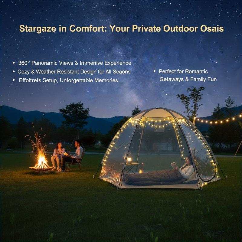 Large Pop-Up Bubble Tent with Screen Room | Plant Protection Cultivation Tents, Sports Tents for Cold Weather, Outdoor Clean Camping Tents, Suitable for Plant Cultivation, for cold Protection, Event Viewing, Hiking, Fishing, Camping, Sealed Floors