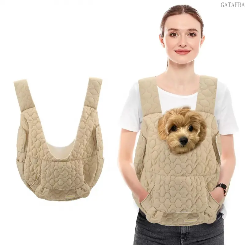 Soft Breathable Pet Backpack, Portable Travel Carrier for Cats and Dogs