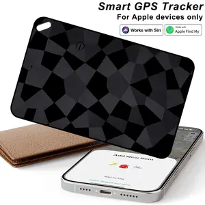 Dual System Apple and Android Wallet Tracker, Wireless Charging, Ultra-Thin, Compatible with Google Find HUB or iOS Find My APP