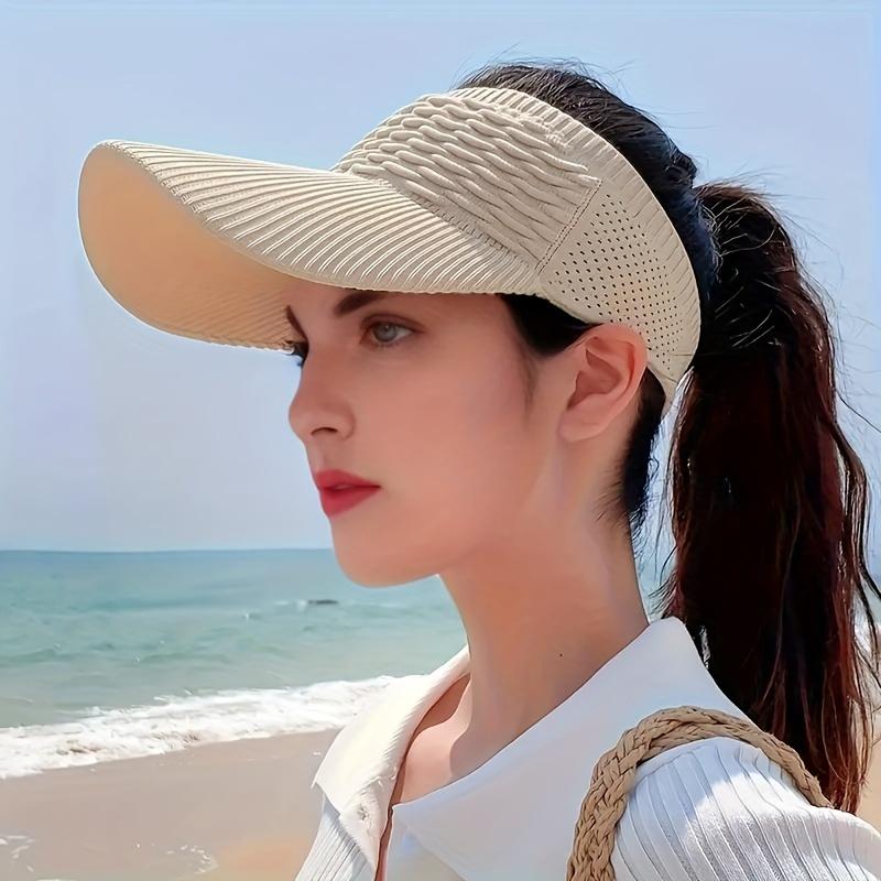 Fashionable Solid Color Sun Hat for Women - Lightweight and Breathable Sun Protection Hat for Summer Activities